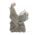 marble stone animal of cock statue